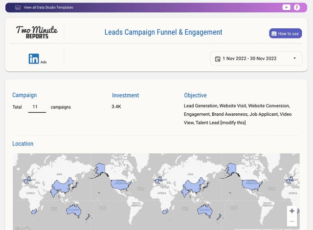 LinkedIn Leads Campaign Funnel & Engagement Report